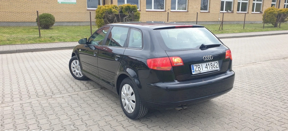 Audi A3 cena 19300 przebieg: 259777, rok produkcji 2007 z Białogard małe 191
